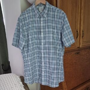 L.L.Bean NWOT Men's Button Down Plaid Shirt Size L